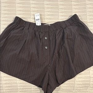 J. Crew Striped Poplin Women’s Boxer shorts XS NWT